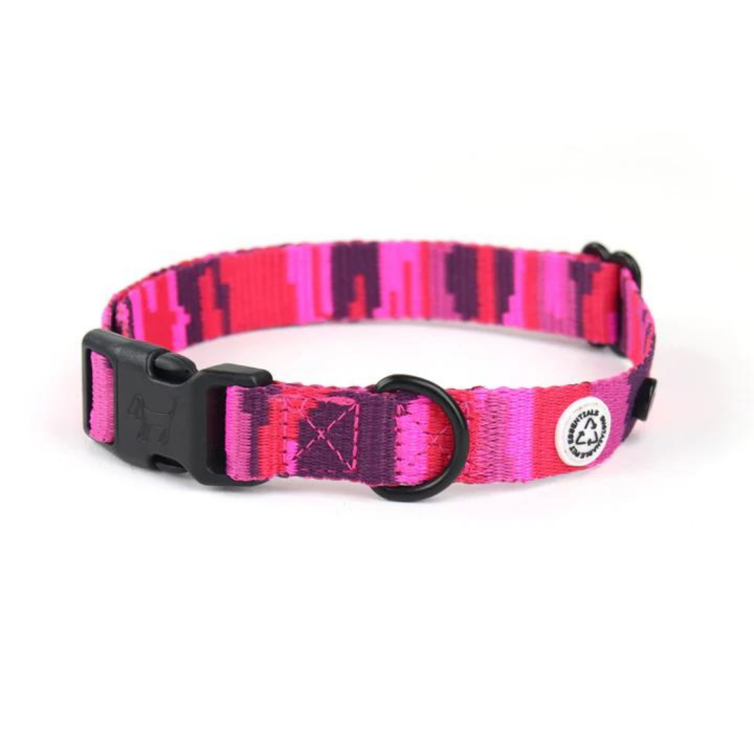 Collar perro con cierre click - Pink Camo