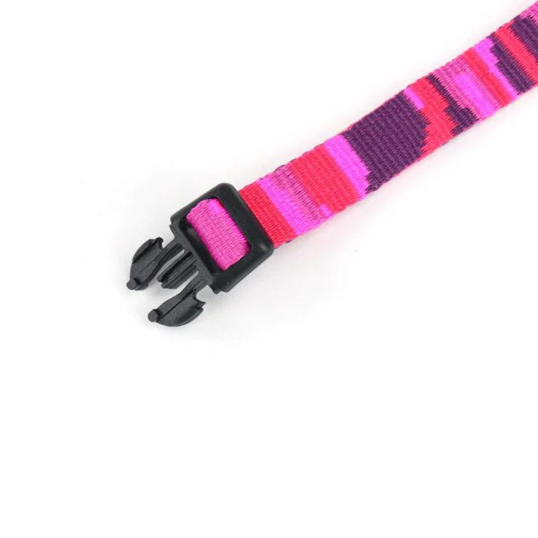 Collar perro con cierre click - Pink Camo