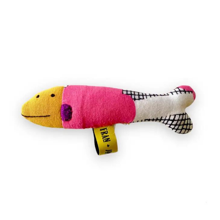 Juguete con hierba gatera - Sardina fucsia